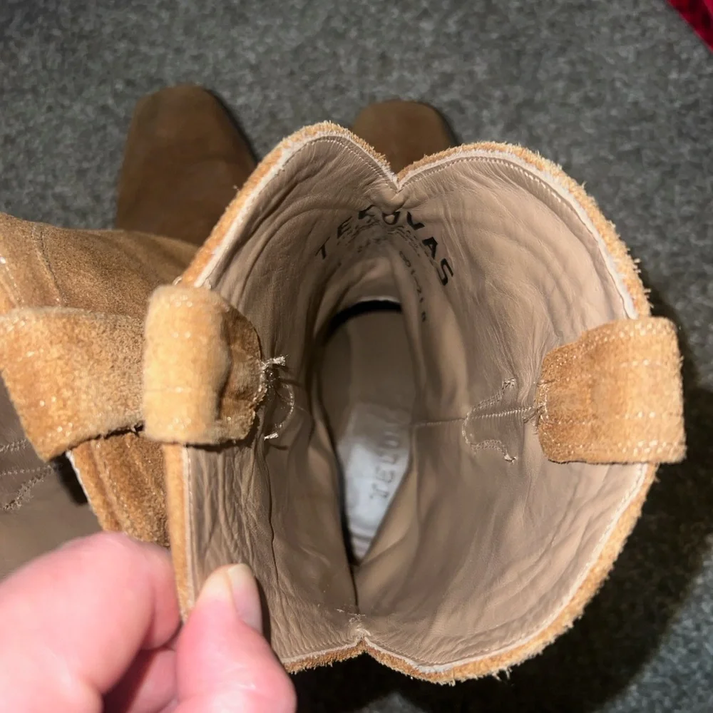 Tecovas Brown Suede Cowboy Boots - Picture 5 of 5